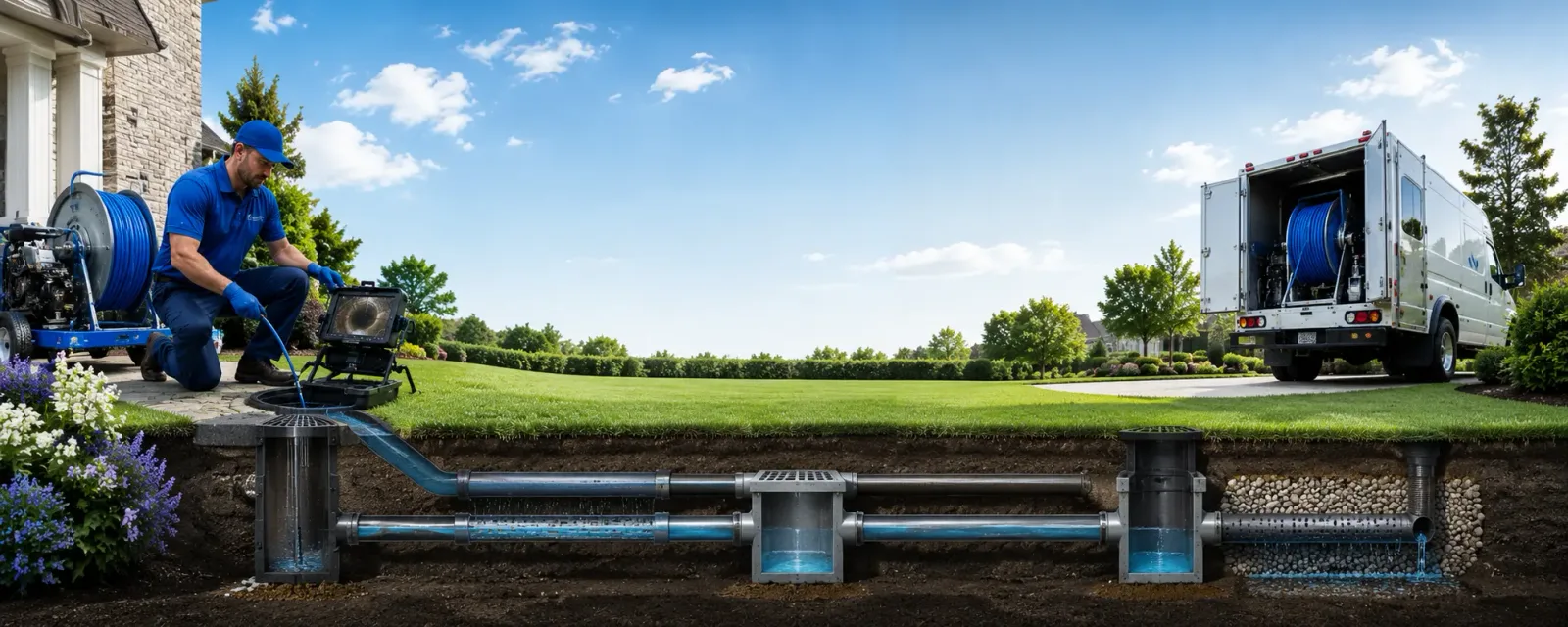 Outdoor drain cleaning information for Oxford, WI
